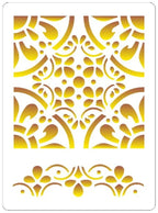 Schablone 3D - Blumeneck - Bastelschachtel