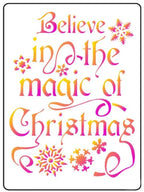 Schablone 3D - Magic christmas - Bastelschachtel