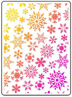 Schablone 3D - Schneeflocke 3. - Bastelschachtel