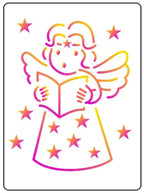 Schablone 3D - Singing angel - Bastelschachtel