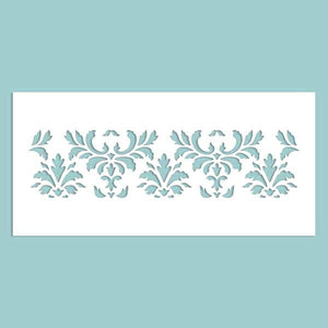Schablone 9,5x20cm - Damask pattern - Bastelschachtel - Schablone 9,5x20cm - Damask pattern