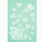 Schablone A4 - Cute flowers - Bastelschachtel