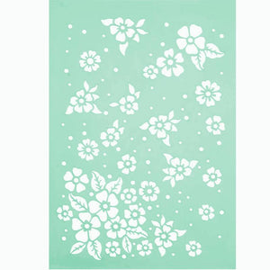 Schablone A4 - Cute flowers - Bastelschachtel - Schablone A4 - Cute flowers
