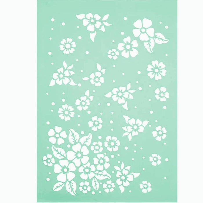 Schablone A4 - Cute flowers