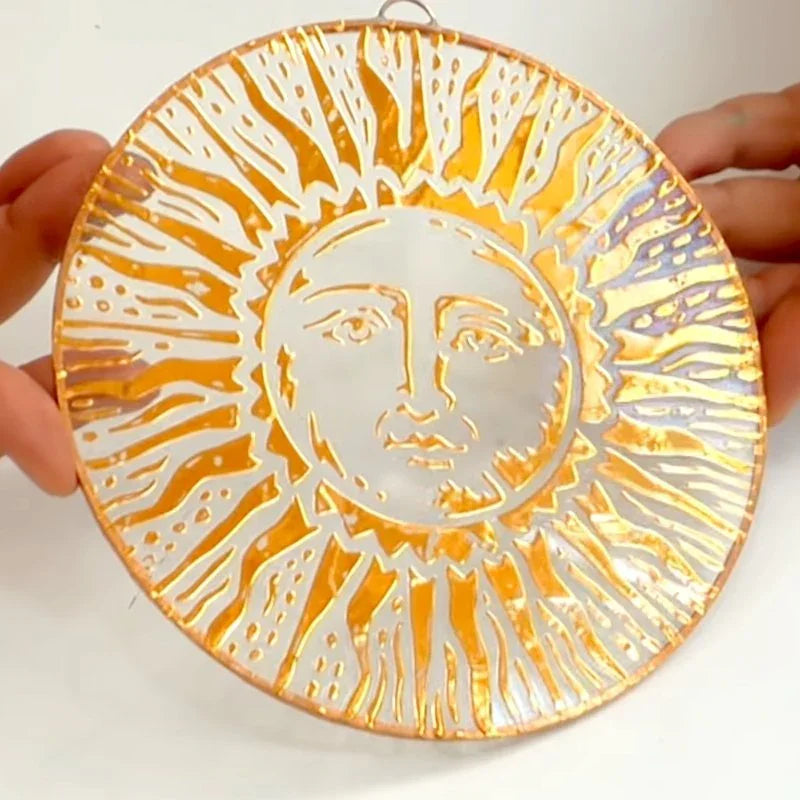 Schablone A4 - Pfauenfedern - Bastelschachtel