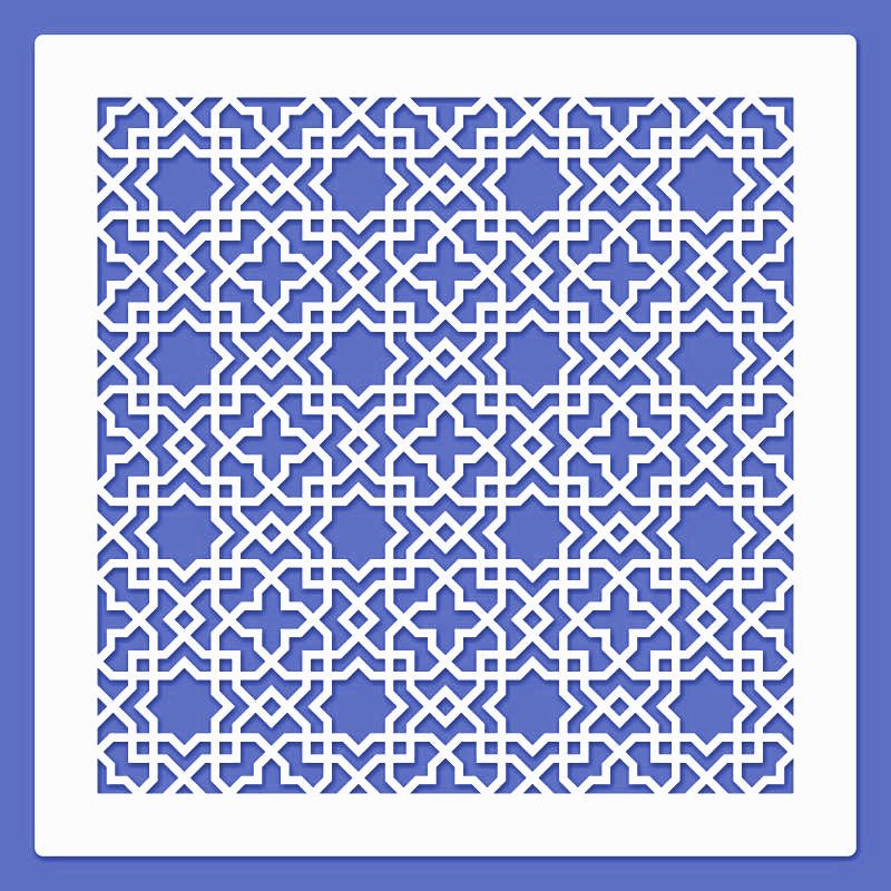 Schablone Media groß 30x30cm - Nr. 008 - Bastelschachtel