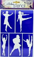 Schablone selbstklebend 14,8x21cm - Tänzer - Bastelschachtel