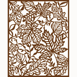 Schablone 20x25cm - Magic Forest - Leaves - Bastelschachtel - Schablone 20x25cm - Magic Forest - Leaves
