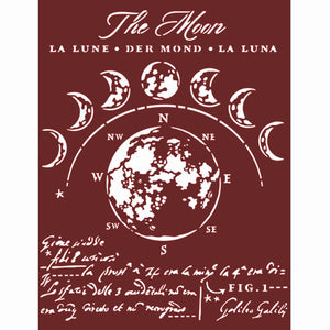 Schablone 20x25cm - Cosmos infinity - The moon - Bastelschachtel - Schablone 20x25cm - Cosmos infinity - The moon