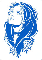 Schablone 21x29,7cm - Gina - Bastelschachtel - Schablone 21x29,7cm - Gina