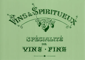 Schablone 21x29,7cm - Vins and spiritueux - Bastelschachtel - Schablone 21x29,7cm - Vins and spiritueux
