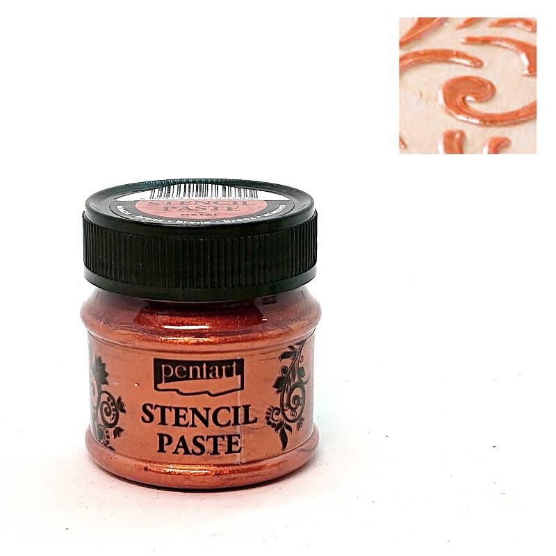 Schablonierpaste 50ml - bronze - Bastelschachtel - Schablonierpaste 50ml - bronze