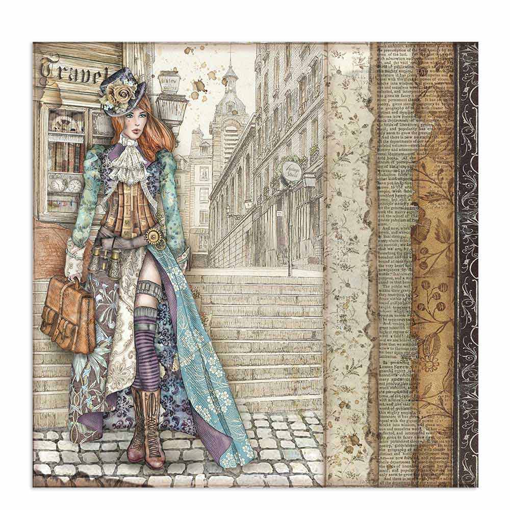 Scrapbook Papier 30,5x30,5cm - Lady Vagabond - Bastelschachtel - Scrapbook Papier 30,5x30,5cm - Lady Vagabond
