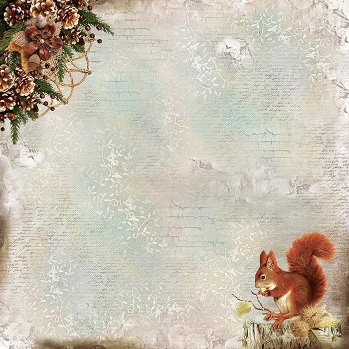 Scrapbook Papier 30,5x30,5cm - No winter lasts forever - Bastelschachtel