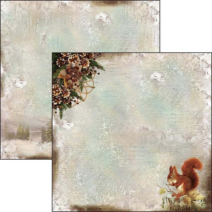 Scrapbook Papier 30,5x30,5cm - No winter lasts forever - Bastelschachtel