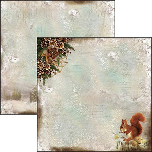 Scrapbook Papier 30,5x30,5cm - No winter lasts forever - Bastelschachtel - Scrapbook Papier 30,5x30,5cm - No winter lasts forever
