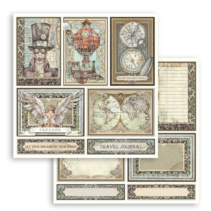 Scrapbook Papier 30,5x30,5cm - Sir Vagabond cards