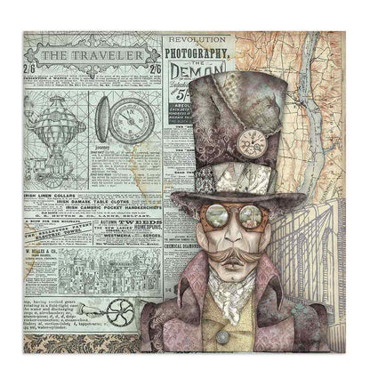 Scrapbook Papier 30,5x30,5cm - Sir Vagabond - Bastelschachtel - Scrapbook Papier 30,5x30,5cm - Sir Vagabond