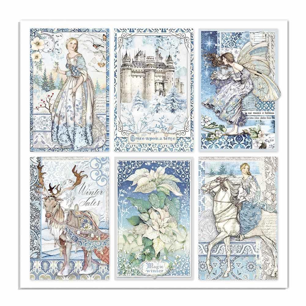 Scrapbook Papier 30,5x30,5cm - Winter tales cards - Bastelschachtel
