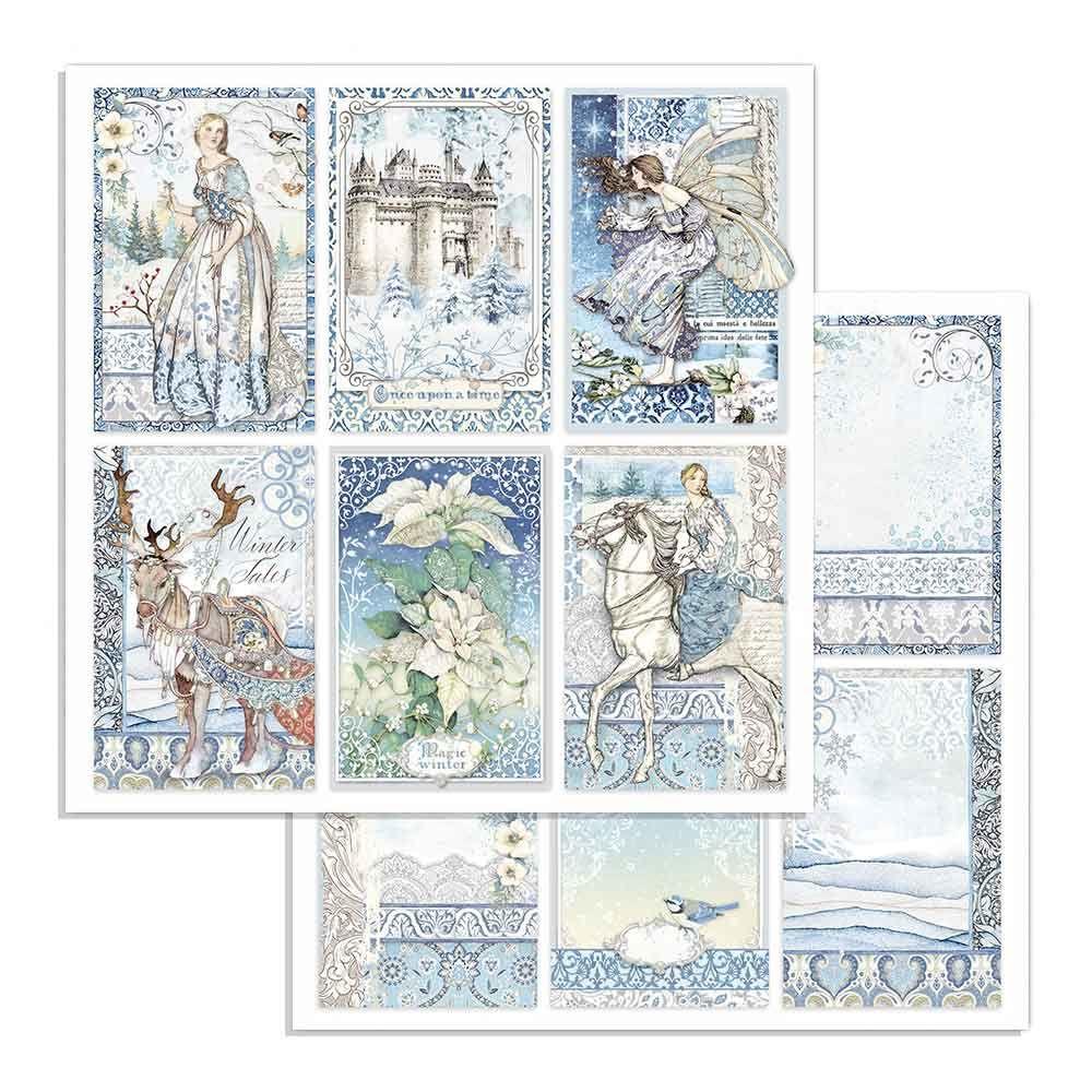 Scrapbook Papier 30,5x30,5cm - Winter tales cards - Bastelschachtel - Scrapbook Papier 30,5x30,5cm - Winter tales cards