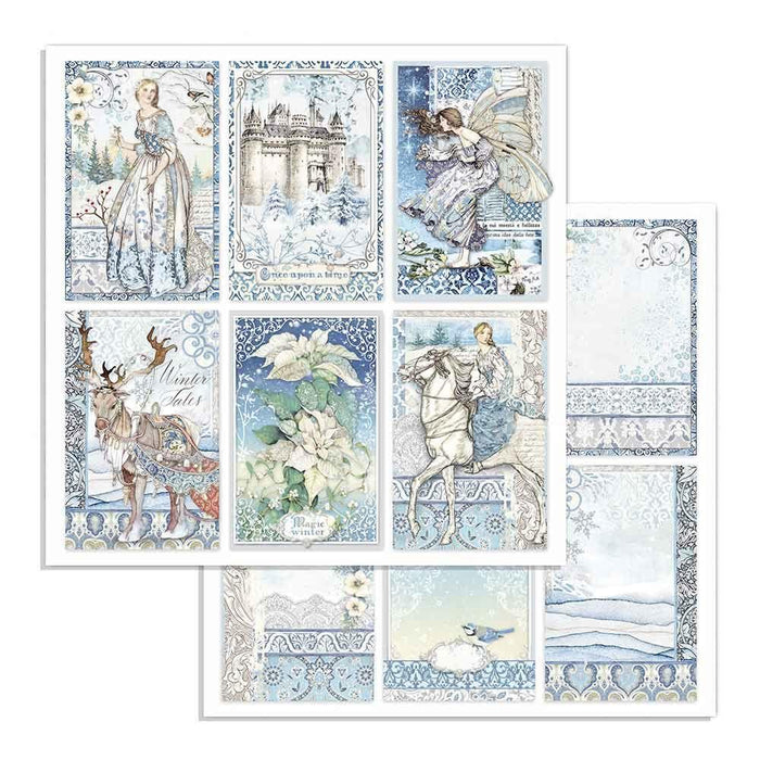 Scrapbook Papier 30,5x30,5cm - Winter tales cards