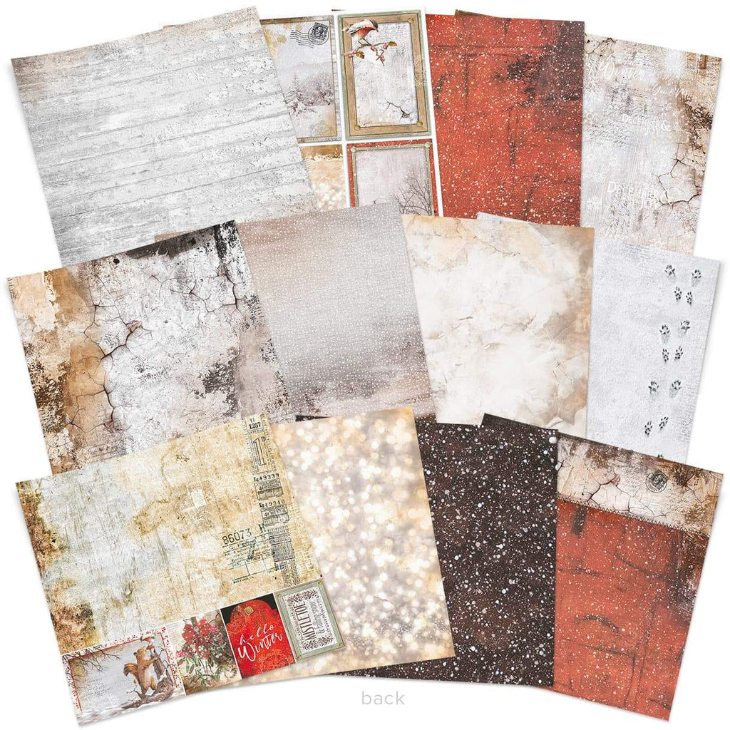 Scrapbook Papierblock 12"x12" - Memories of a snowy day - Bastelschachtel