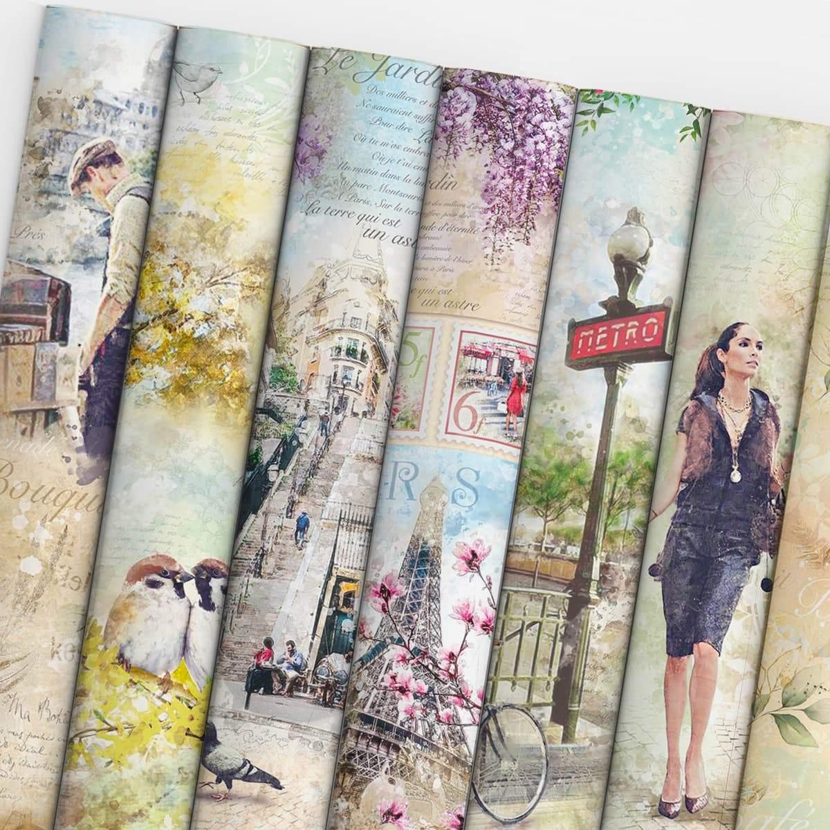 Scrapbook Papierblock 12"x12" - Notre vie - Bastelschachtel