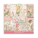 Scrapbook Papierblock 12"x12" - Rose parfum - Bastelschachtel