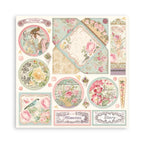 Scrapbook Papierblock 12"x12" - Rose parfum - Bastelschachtel