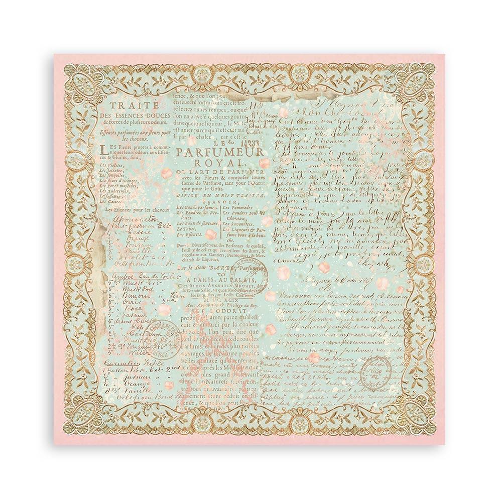 Scrapbook Papierblock 12"x12" - Rose parfum - Bastelschachtel