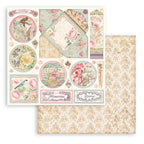Scrapbook Papierblock 12"x12" - Rose parfum - Bastelschachtel