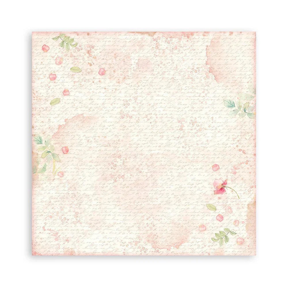 Scrapbook Papierblock 12"x12" - Rose parfum - Bastelschachtel