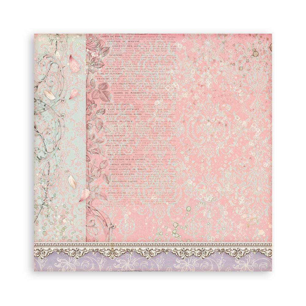 Scrapbook Papierblock 12"x12" - Rose parfum - Bastelschachtel