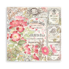 Scrapbook Papierblock 12"x12" - Rose parfum - Bastelschachtel