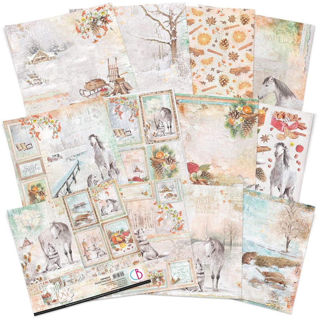 Scrapbook Papierblock 12"x12" - The gift of love - Bastelschachtel