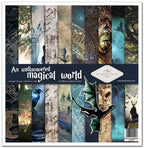 Scrapbook Papierblock 12,2"x12,6" - An undiscouered magical world - Bastelschachtel