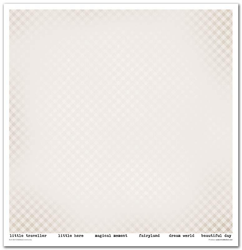 Scrapbook Papierblock 12,2"x12,6" - Childhood memories, blue - Bastelschachtel