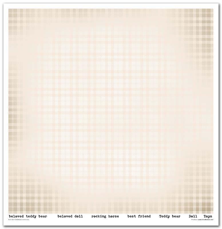 Scrapbook Papierblock 12,2"x12,6" - Childhood memories, blue - Bastelschachtel