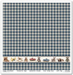 Scrapbook Papierblock 12,2"x12,6" - Childhood memories, blue - Bastelschachtel