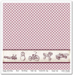 Scrapbook Papierblock 12,2"x12,6" - Childhood memories, pink - Bastelschachtel