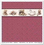 Scrapbook Papierblock 12,2"x12,6" - Childhood memories, pink - Bastelschachtel