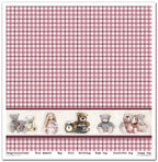 Scrapbook Papierblock 12,2"x12,6" - Childhood memories, pink - Bastelschachtel