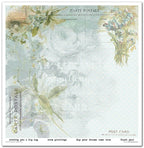 Scrapbook Papierblock 12,2"x12,6" - Flower post - forget-me-not - Bastelschachtel