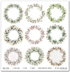 Scrapbook Papierblock 12,2"x12,6" - Flower post white - Bastelschachtel