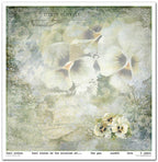 Scrapbook Papierblock 12,2"x12,6" - Flower post white - Bastelschachtel