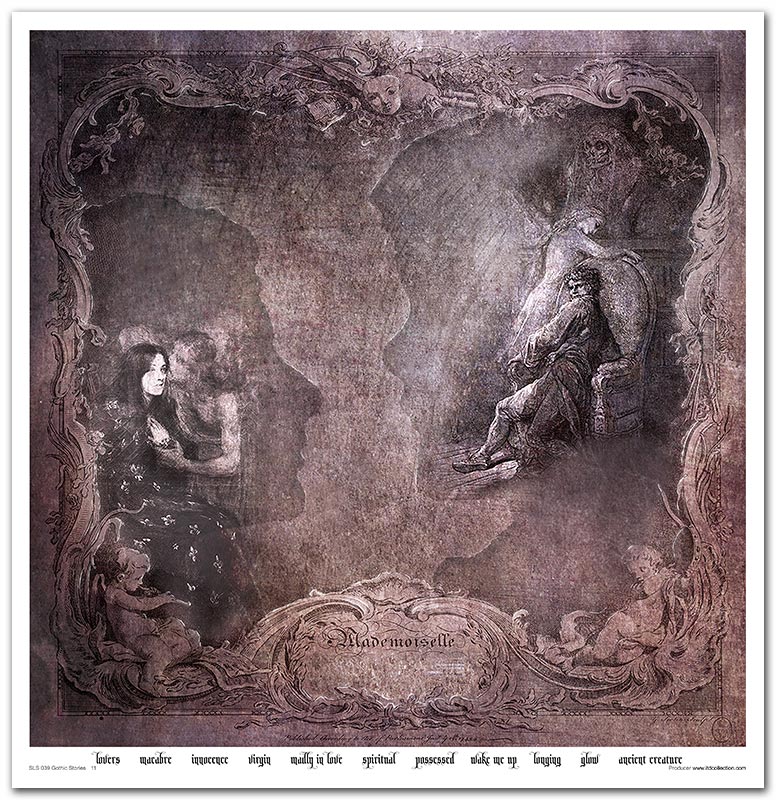 Scrapbook Papierblock 12,2"x12,6" - Gothic stories - Bastelschachtel