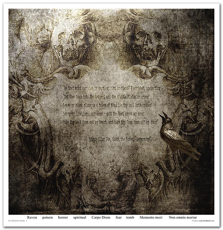 Scrapbook Papierblock 12,2"x12,6" - Gothic stories - Bastelschachtel