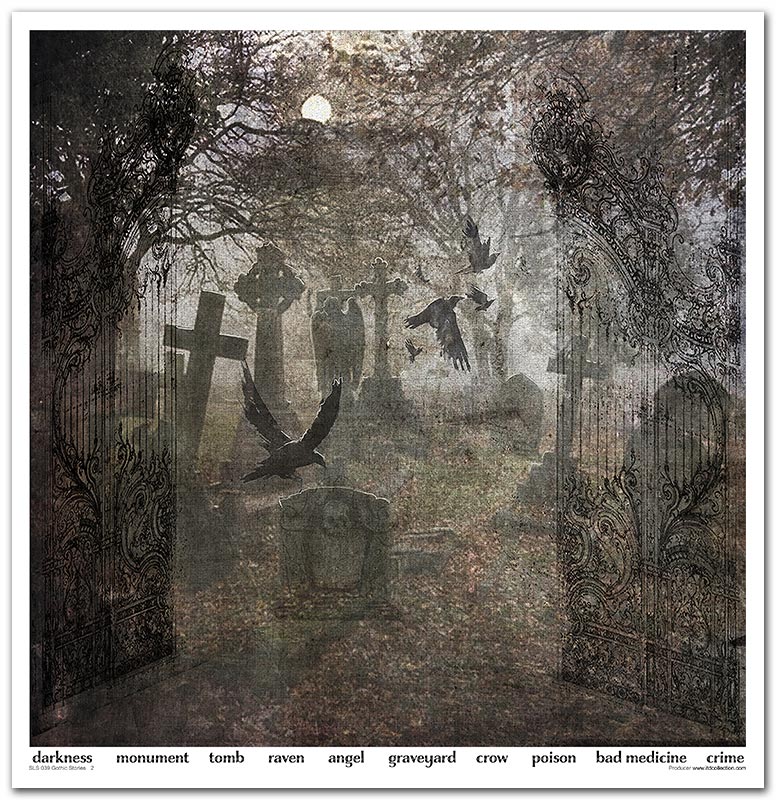 Scrapbook Papierblock 12,2"x12,6" - Gothic stories - Bastelschachtel