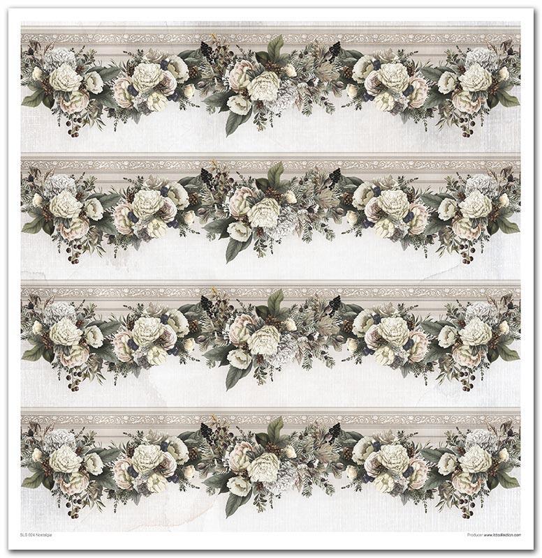 Scrapbook Papierblock 12,2"x12,6" - Nostalgia - Bastelschachtel