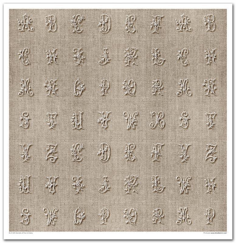 Scrapbook Papierblock 12,2"x12,6" - Secrets of the old diary - Bastelschachtel